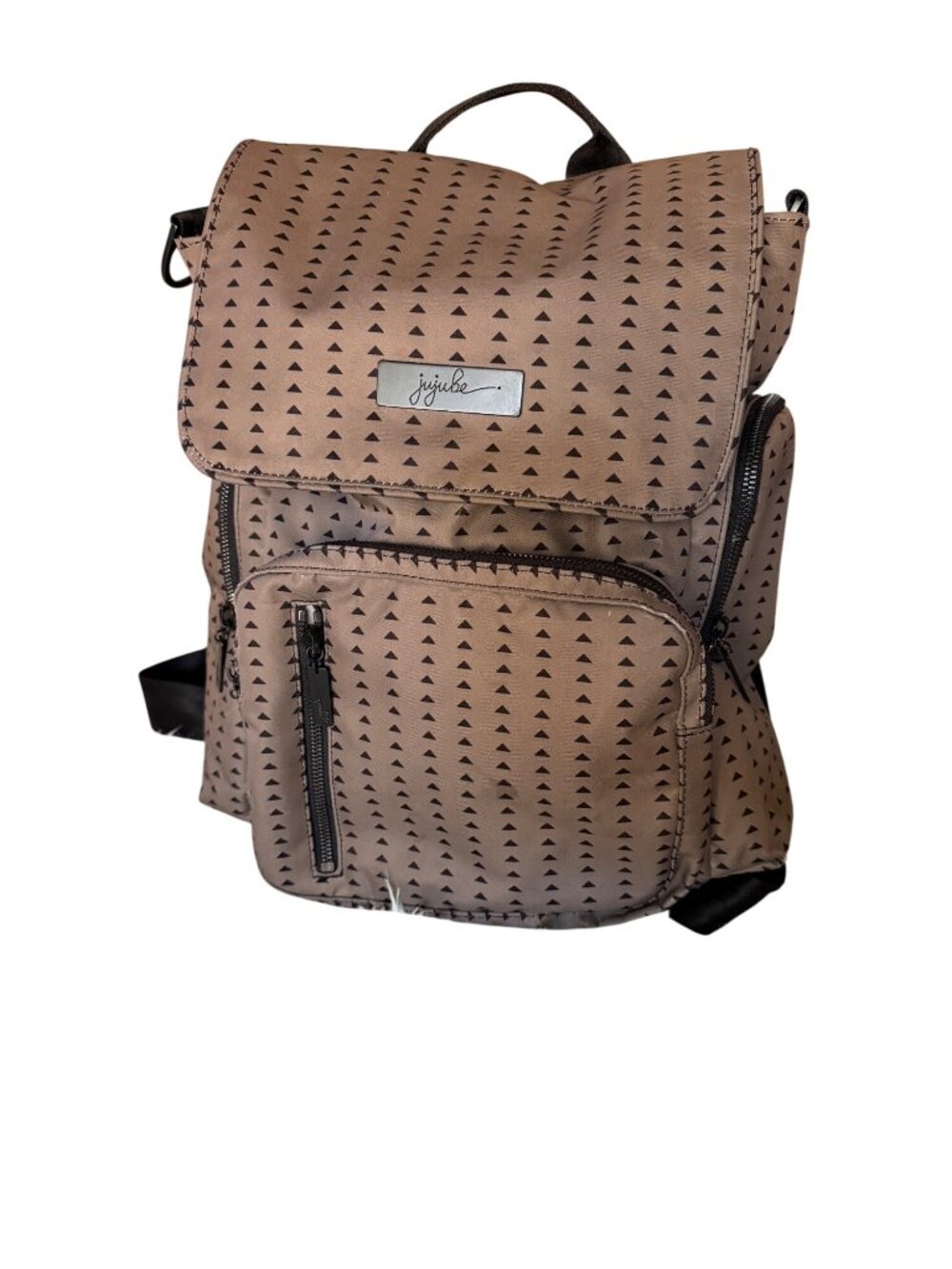 Jujube Vector Backpack With Geometric Print And Multiple Compartments For Everyd